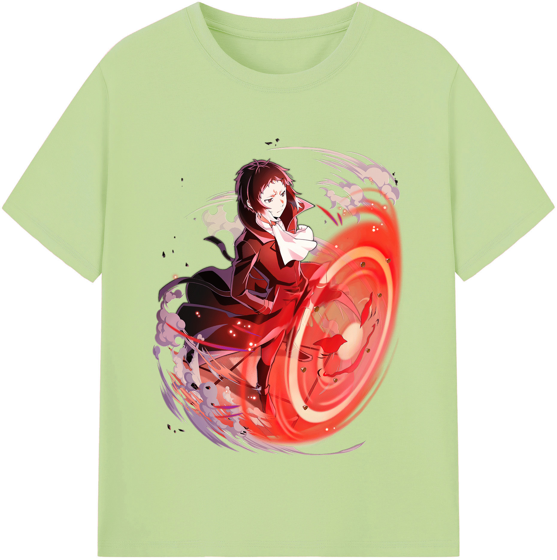 （画像用） 文豪ストレイドッグス Bungo Stray Dogs 綿100％半袖Tシャツ（フロントプリント）